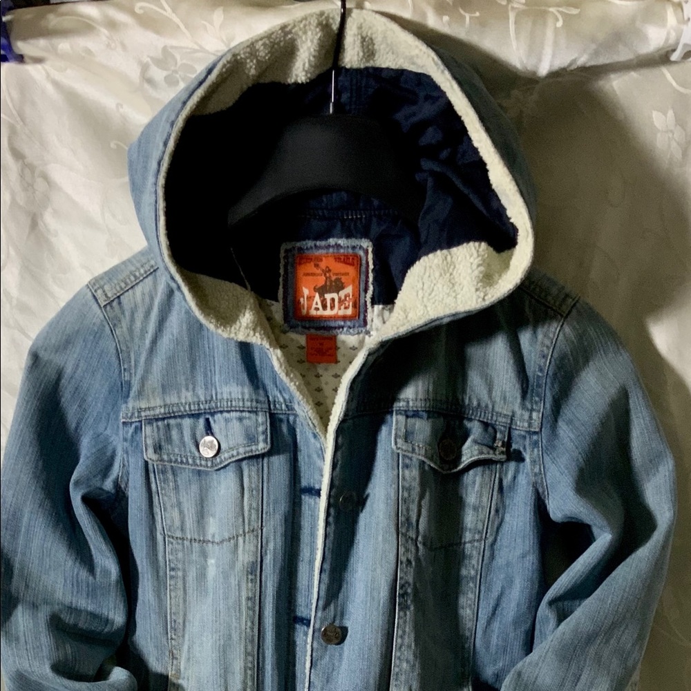 JADE Jean Jacket Button Down Hoodie
